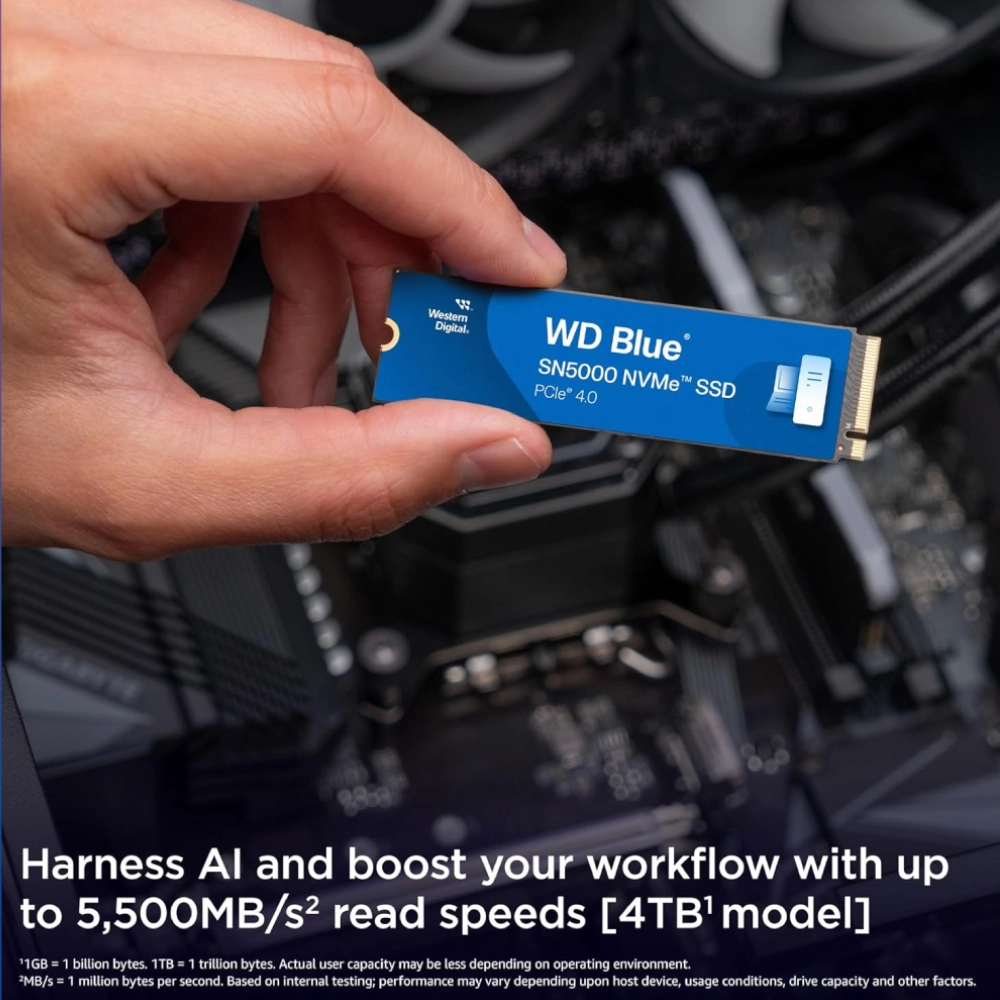 WD Internal SSD 500GB NVMe 2280 Blue (SN5000) view 4